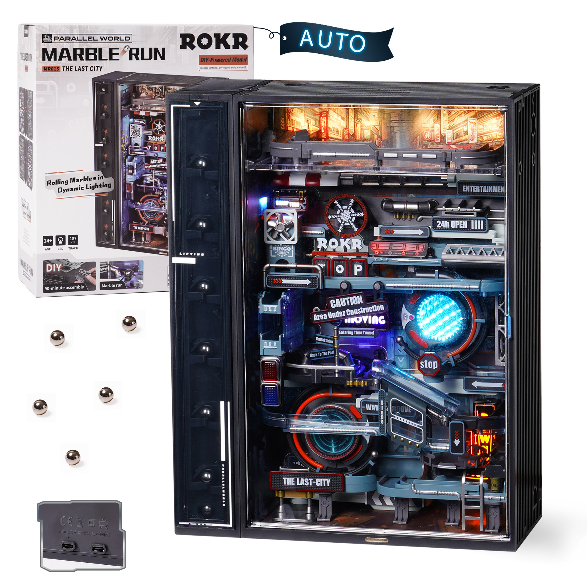 Marble Run Set - Robotime Rokr The Last City -Futuristic