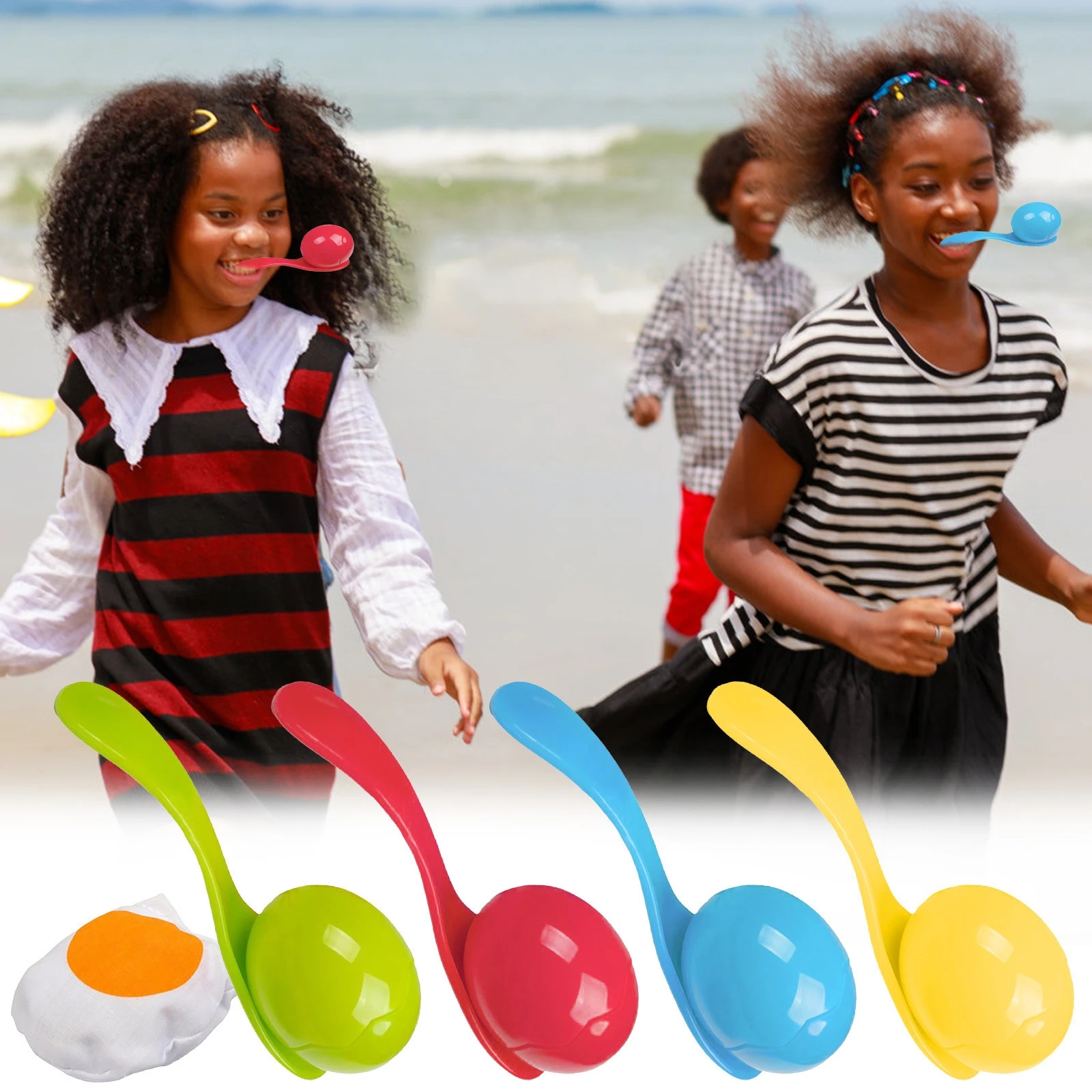 Kids Toys Play Egg - Set Egg And Spoon Game For