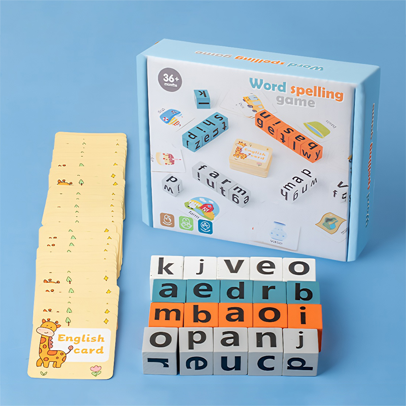 Wooden Blocks Stacking - Colour Stack Challenge Game 64 Flashcards
