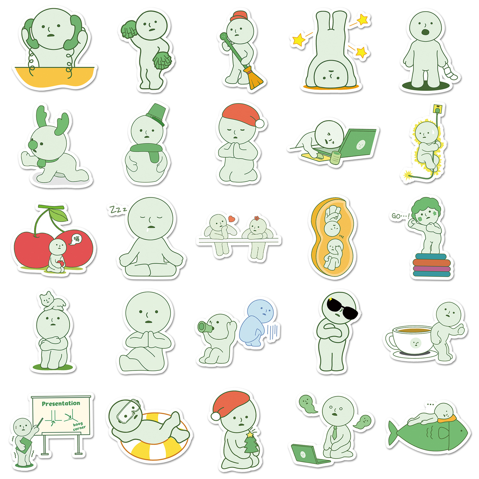 Kids Toys Cartoon Images - 50PCS Smiski Stickers Cute Cartoon Image