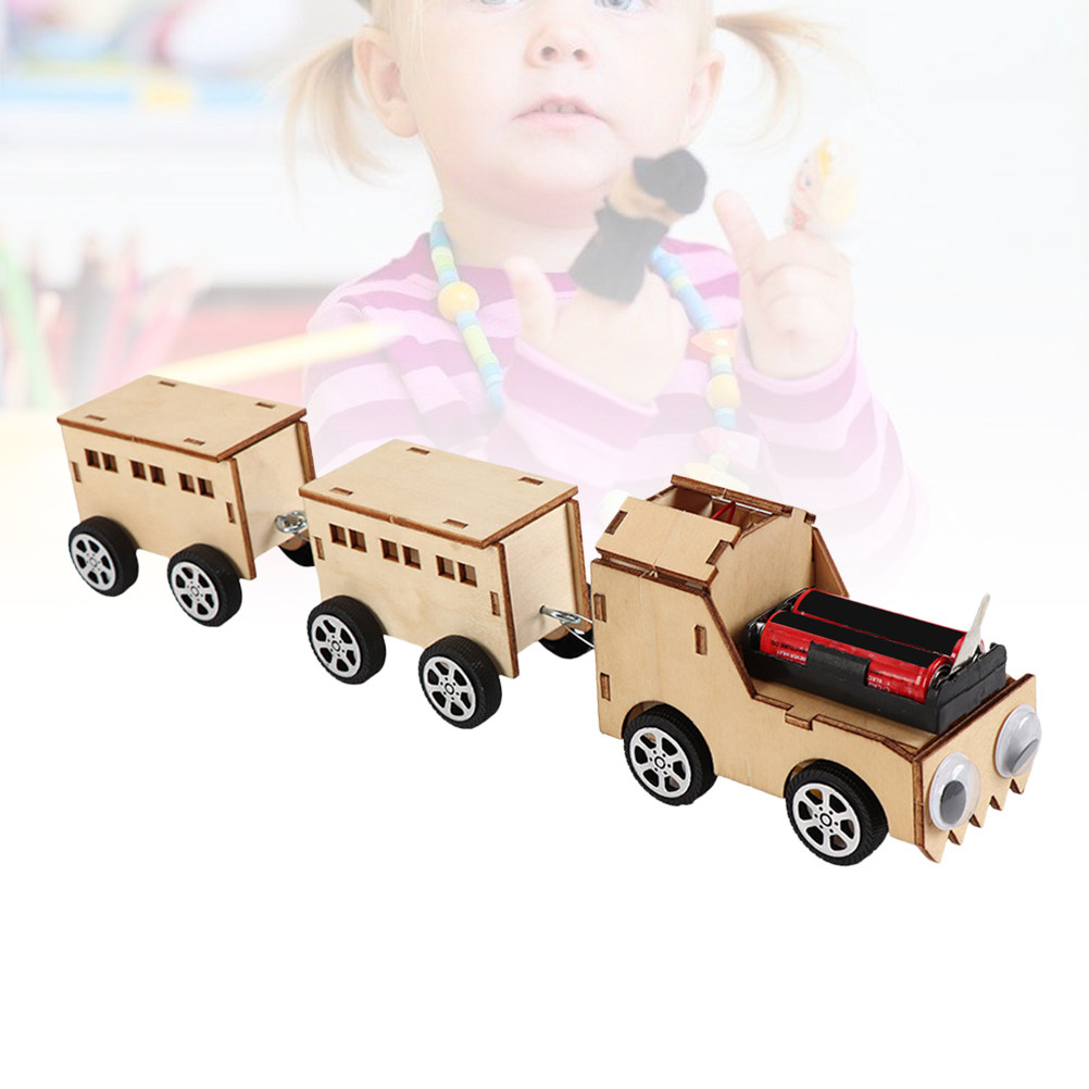 Wooden Puzzle Kids - Electric Wooden Train Construction Kit 3mm