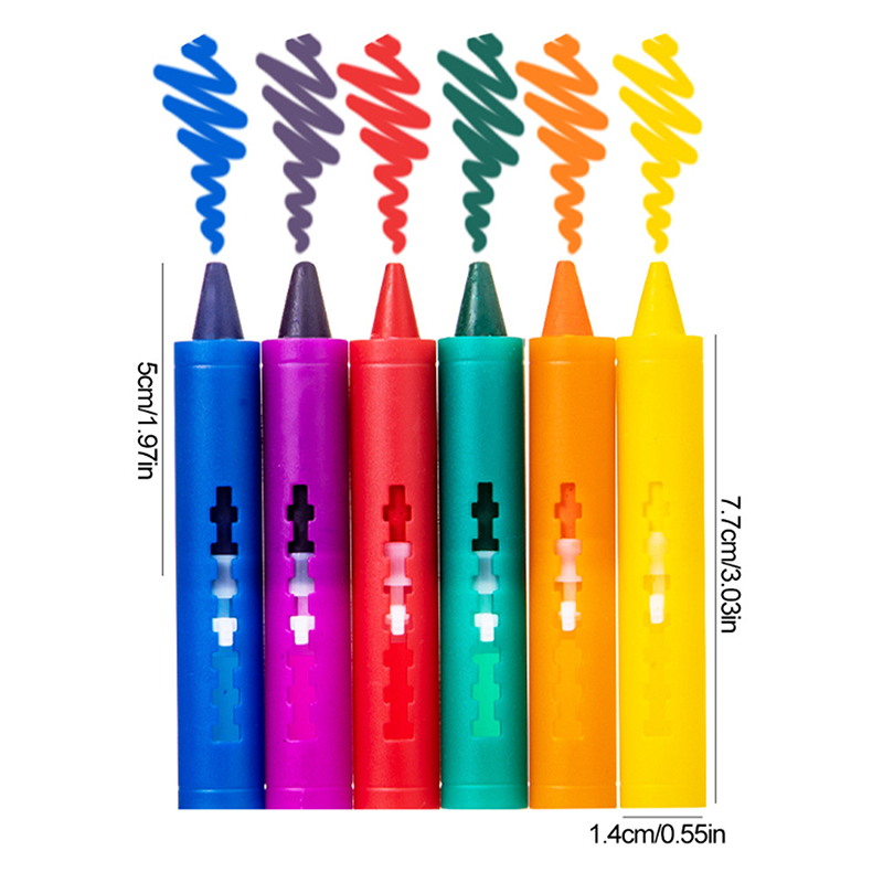 6colors Washable Bath Crayons  – Kids Toys Drawing Easy recenzja i cena