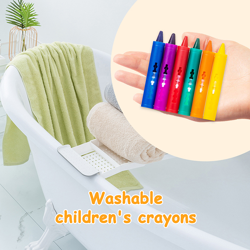 6colors Washable Bath Crayons  – Kids Toys Drawing Easy recenzja i cena