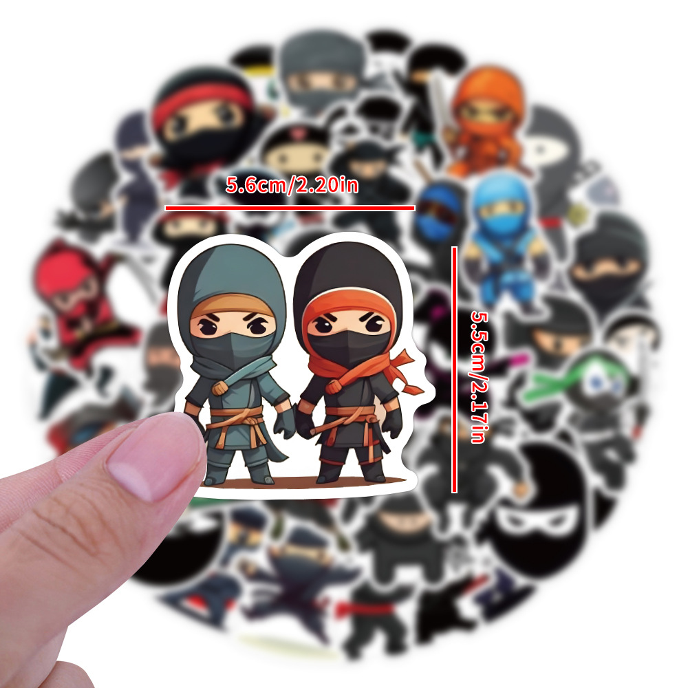 60PCS Ninja Samurai Cartoon Im – Kids Toys Cartoon Images recenzja i cena