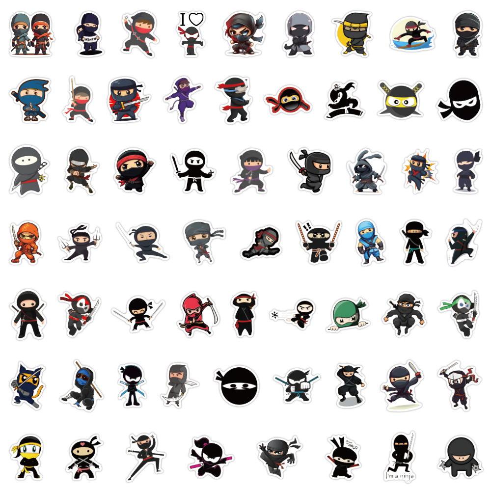 60PCS Ninja Samurai Cartoon Im – Kids Toys Cartoon Images recenzja i cena