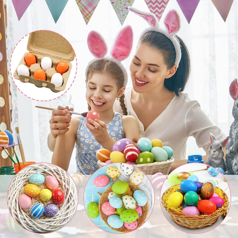 6pcs Wooden Eggs Toy Egg Kitch – Kids Toys Play Egg recenzja i cena