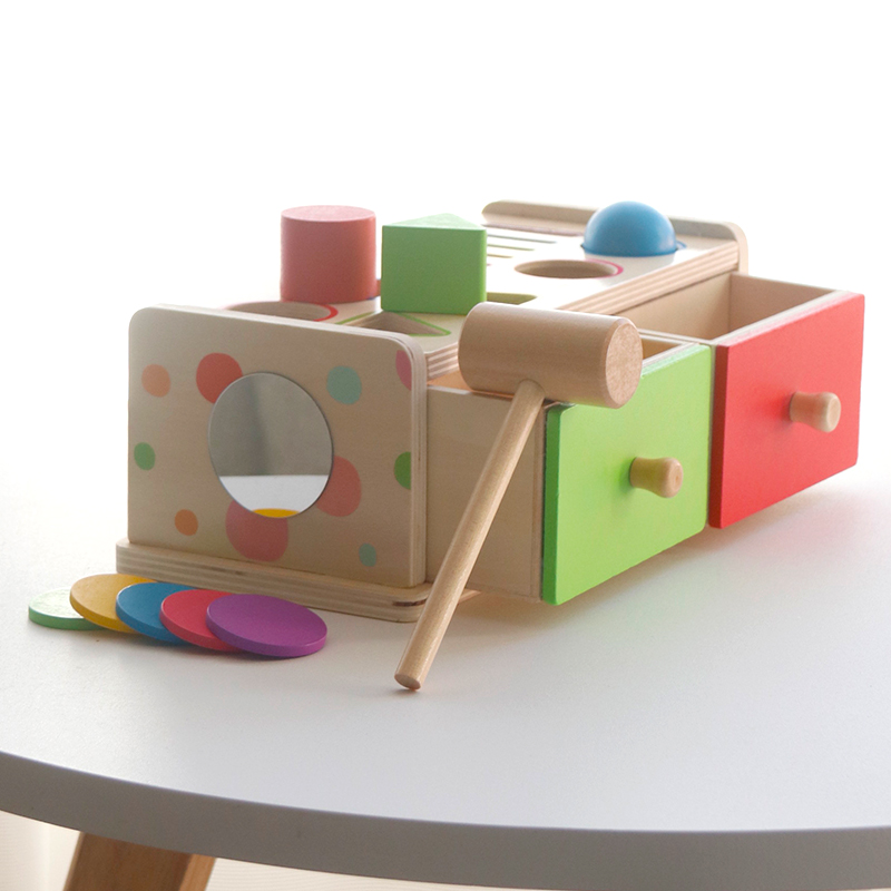Montessori Wooden Sorting Stac – Wooden Blocks Stacking recenzja i cena