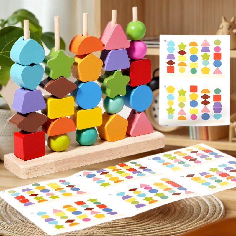 Early Learning Montessori Toys – Wooden Blocks Stacking recenzja i cena
