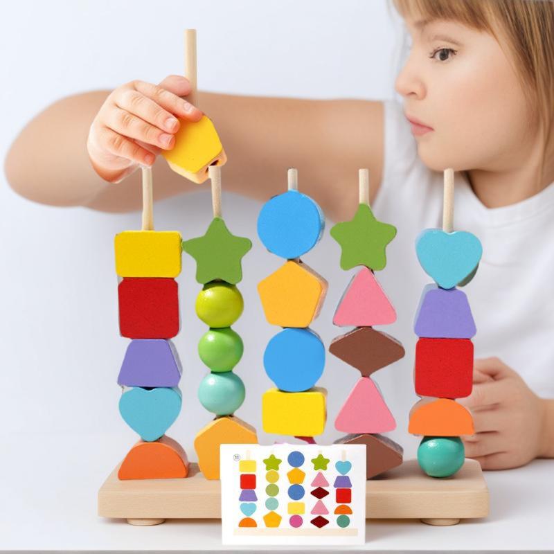 Early Learning Montessori Toys – Wooden Blocks Stacking recenzja i cena