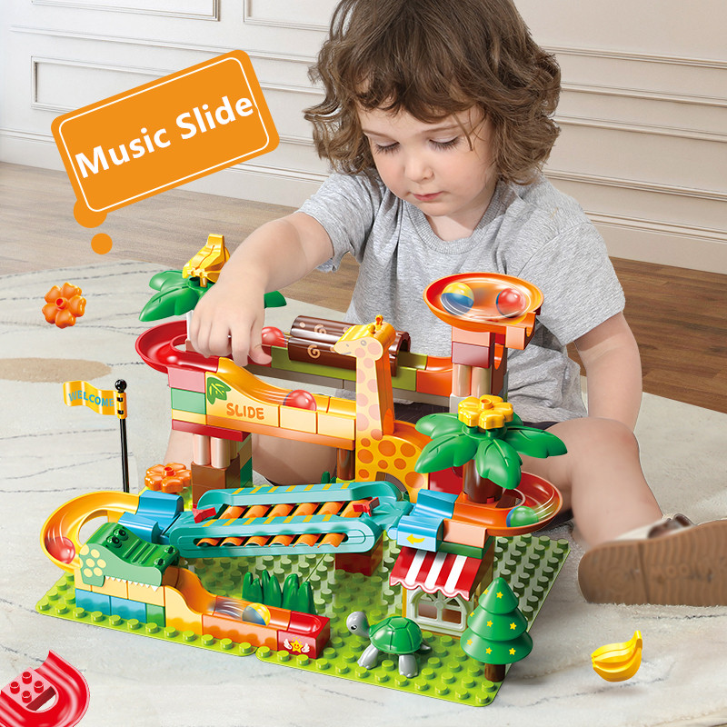 109PCS Big Marble Race Run Bui – Marble Run Set recenzja i cena