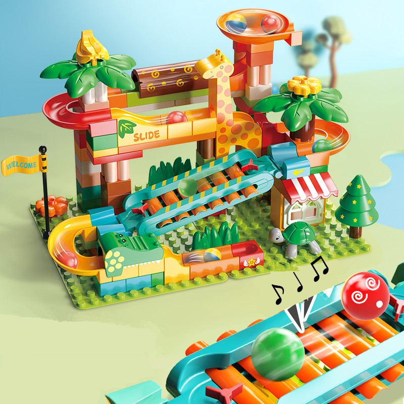 109PCS Big Marble Race Run Bui – Marble Run Set recenzja i cena
