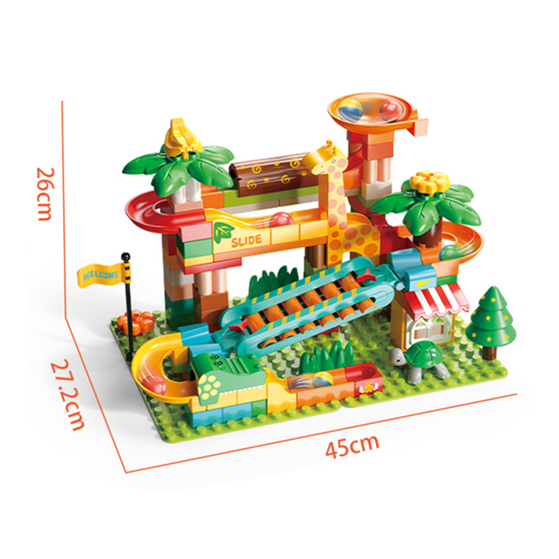 109PCS Big Marble Race Run Bui – Marble Run Set recenzja i cena