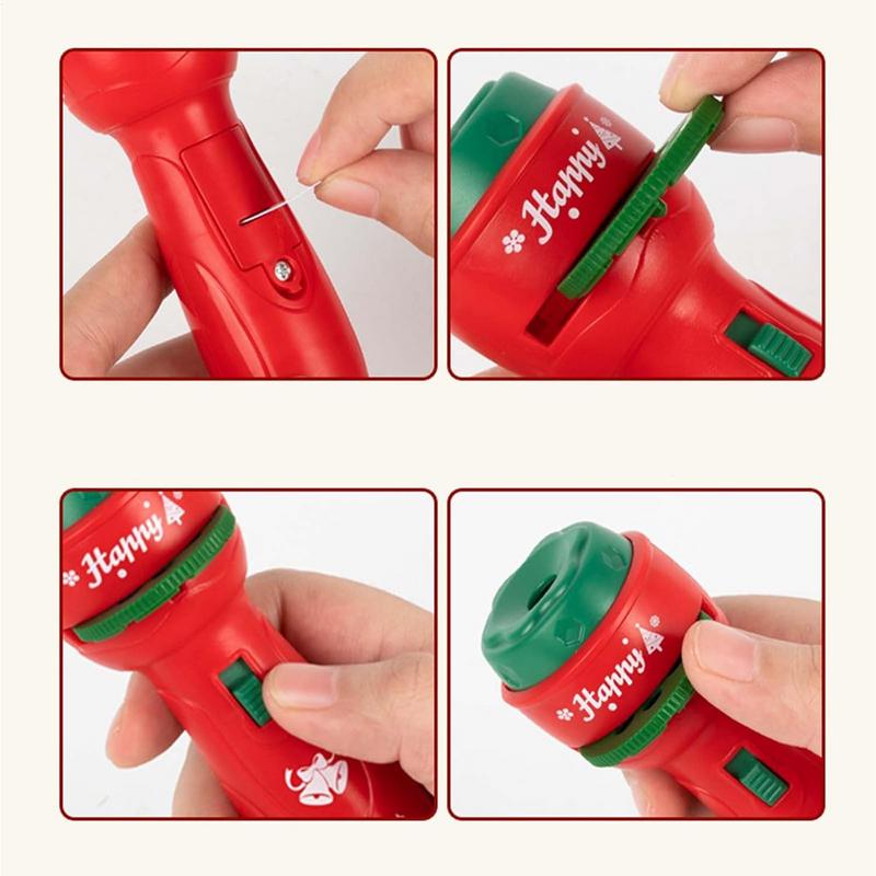 Christmas Handheld Flashlight  – Kids Toys Cartoon Images recenzja i cena