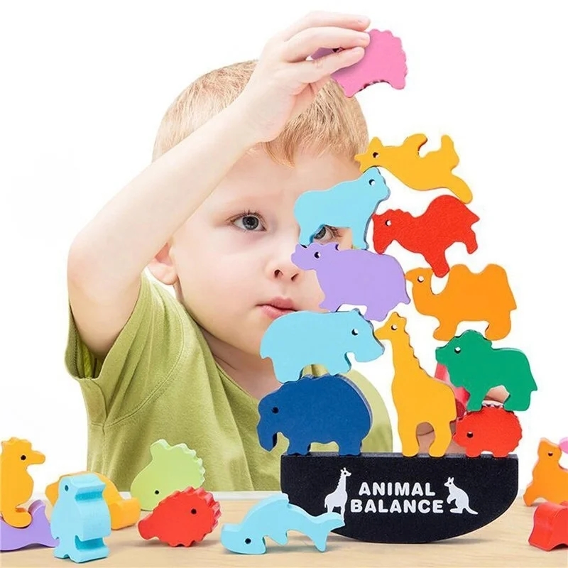 Wooden Balance Blocks Toys For – Wooden Blocks Stacking recenzja i cena
