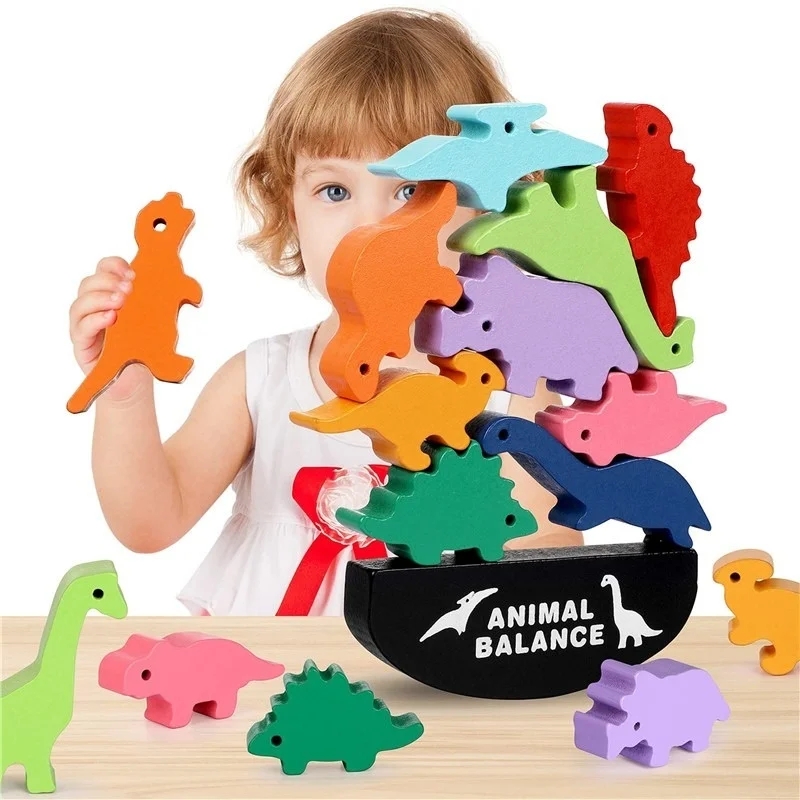 Wooden Balance Blocks Toys For – Wooden Blocks Stacking recenzja i cena