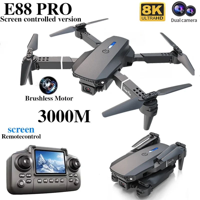 Professional E88 PRO Drone wit – Kids Toys Electric recenzja i cena
