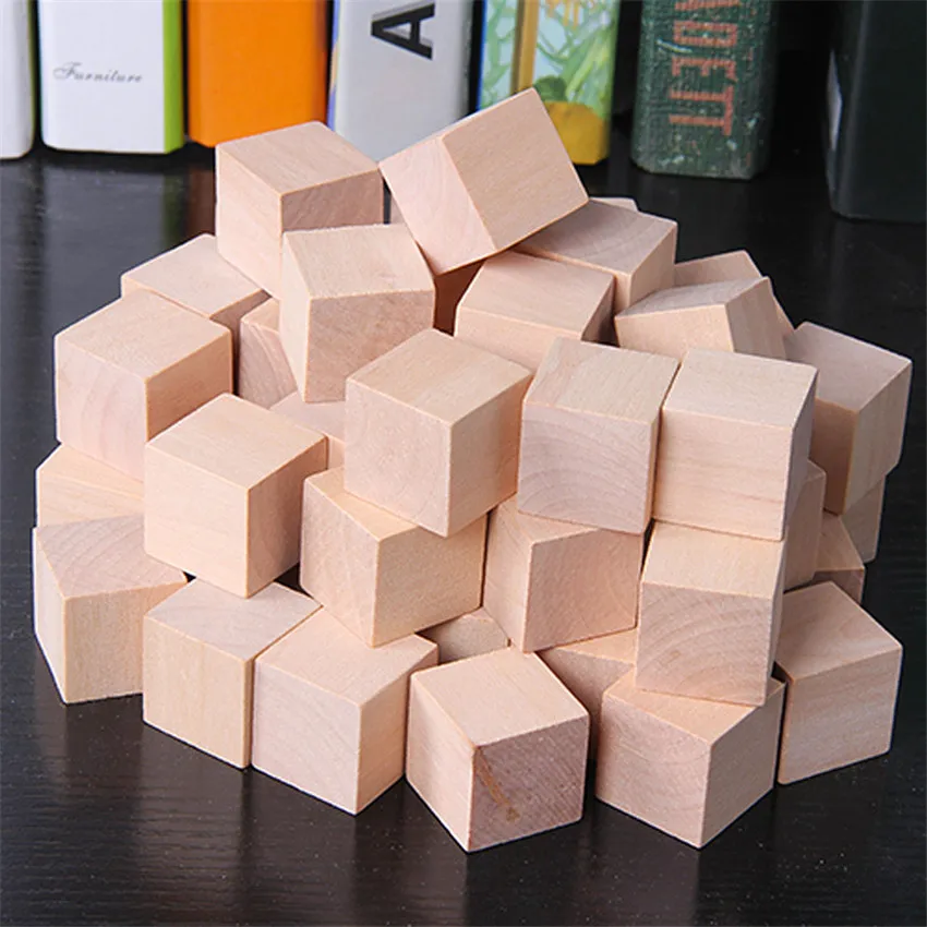 30Pcs/Set 2*2*2cm Colorful Woo – Wooden Blocks Stacking recenzja i cena