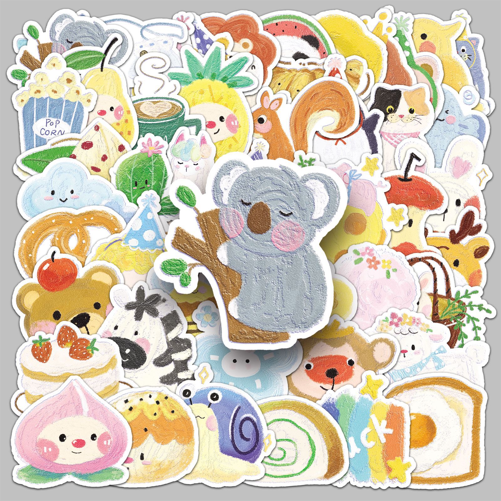 50PCS Oil Painting Style Stick – Kids Toys Cartoon Images recenzja i cena