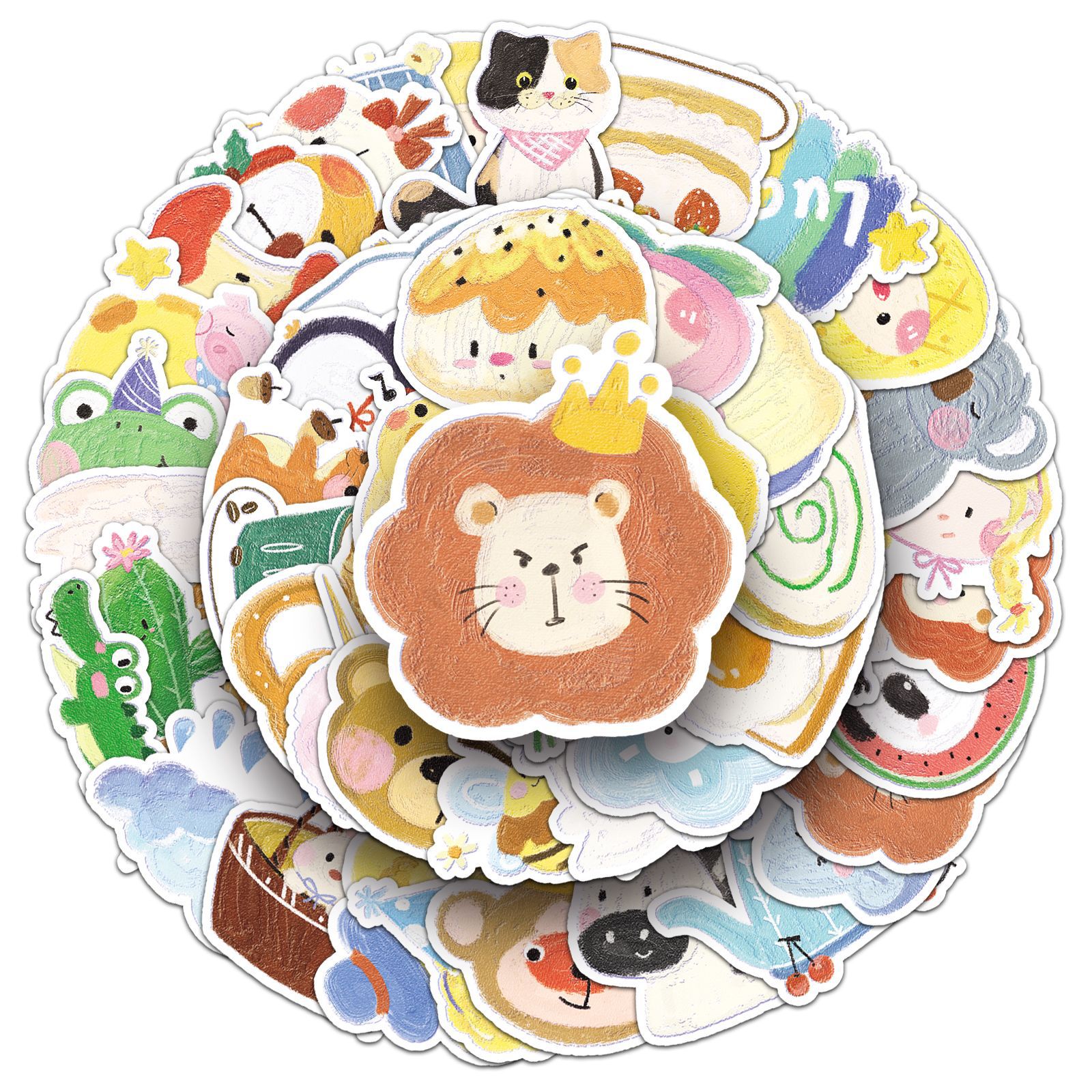 50PCS Oil Painting Style Stick – Kids Toys Cartoon Images recenzja i cena