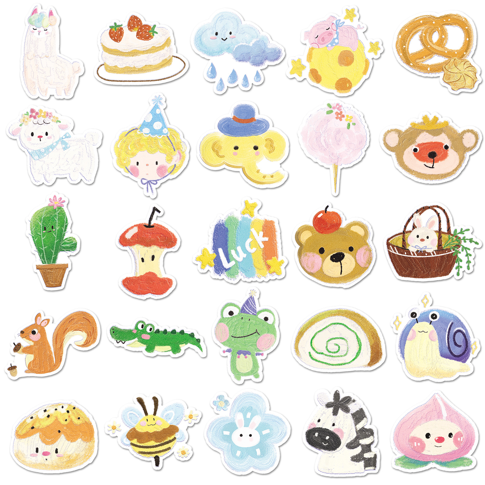 50PCS Oil Painting Style Stick – Kids Toys Cartoon Images recenzja i cena
