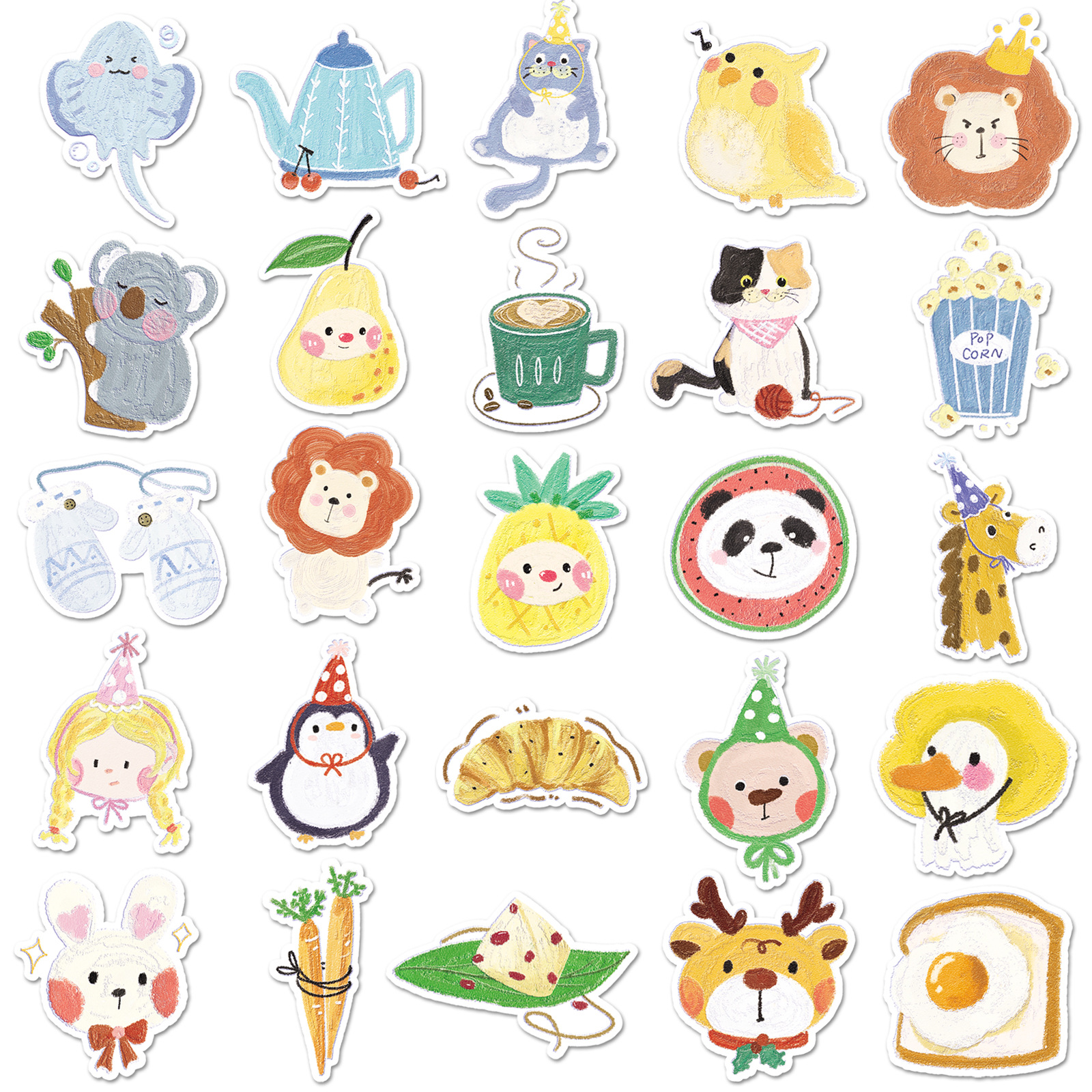 50PCS Oil Painting Style Stick – Kids Toys Cartoon Images recenzja i cena