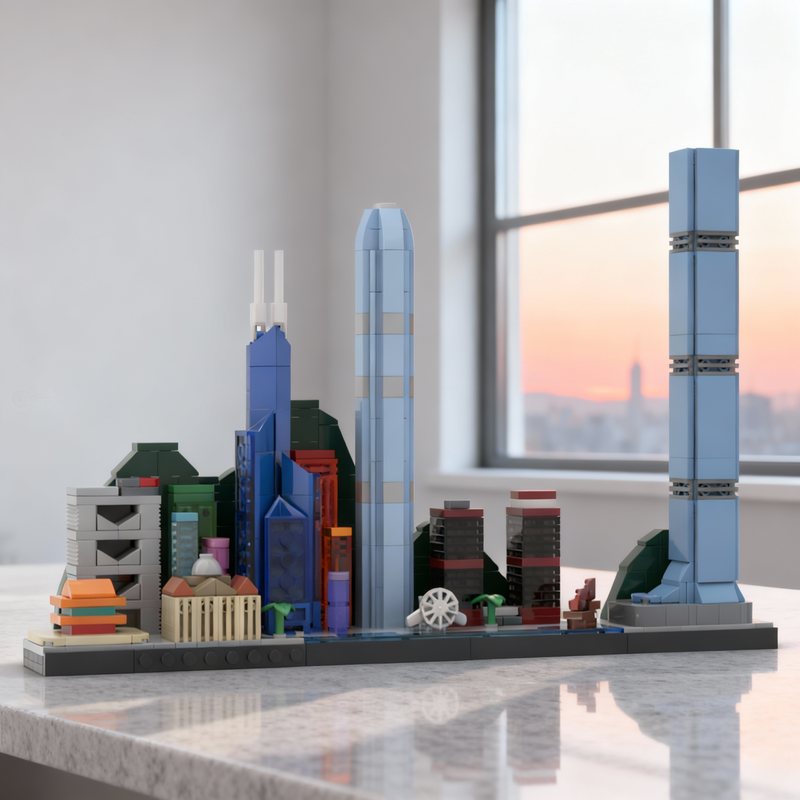 667pcs MOC Hong Kong Skyline A – Kids Toys Hong Kong recenzja i cena