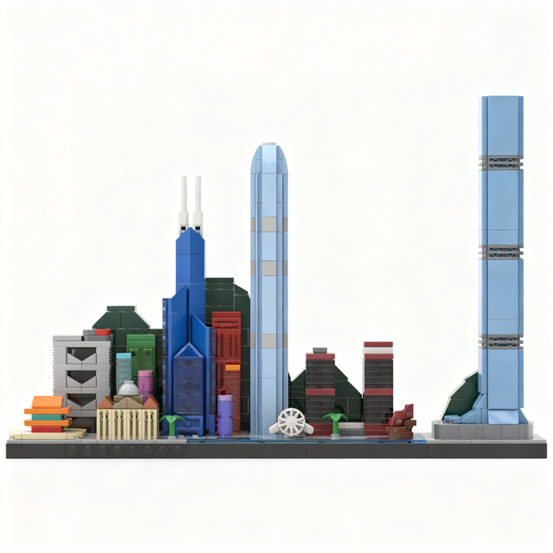 667pcs MOC Hong Kong Skyline A – Kids Toys Hong Kong recenzja i cena