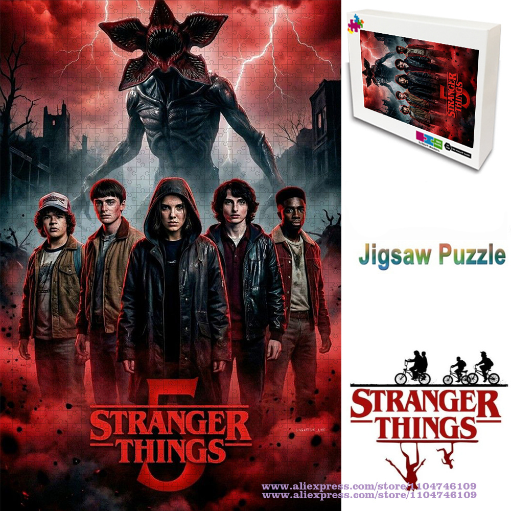 Stranger Things Puzzle Jigsaw  – Wooden Puzzle Kids recenzja i cena