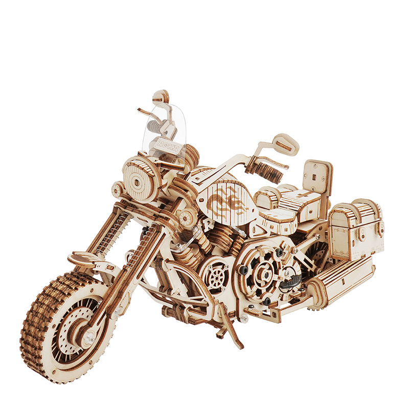 Robotime Motorcycle Puzzle 3D  – Wooden Blocks Stacking recenzja i cena