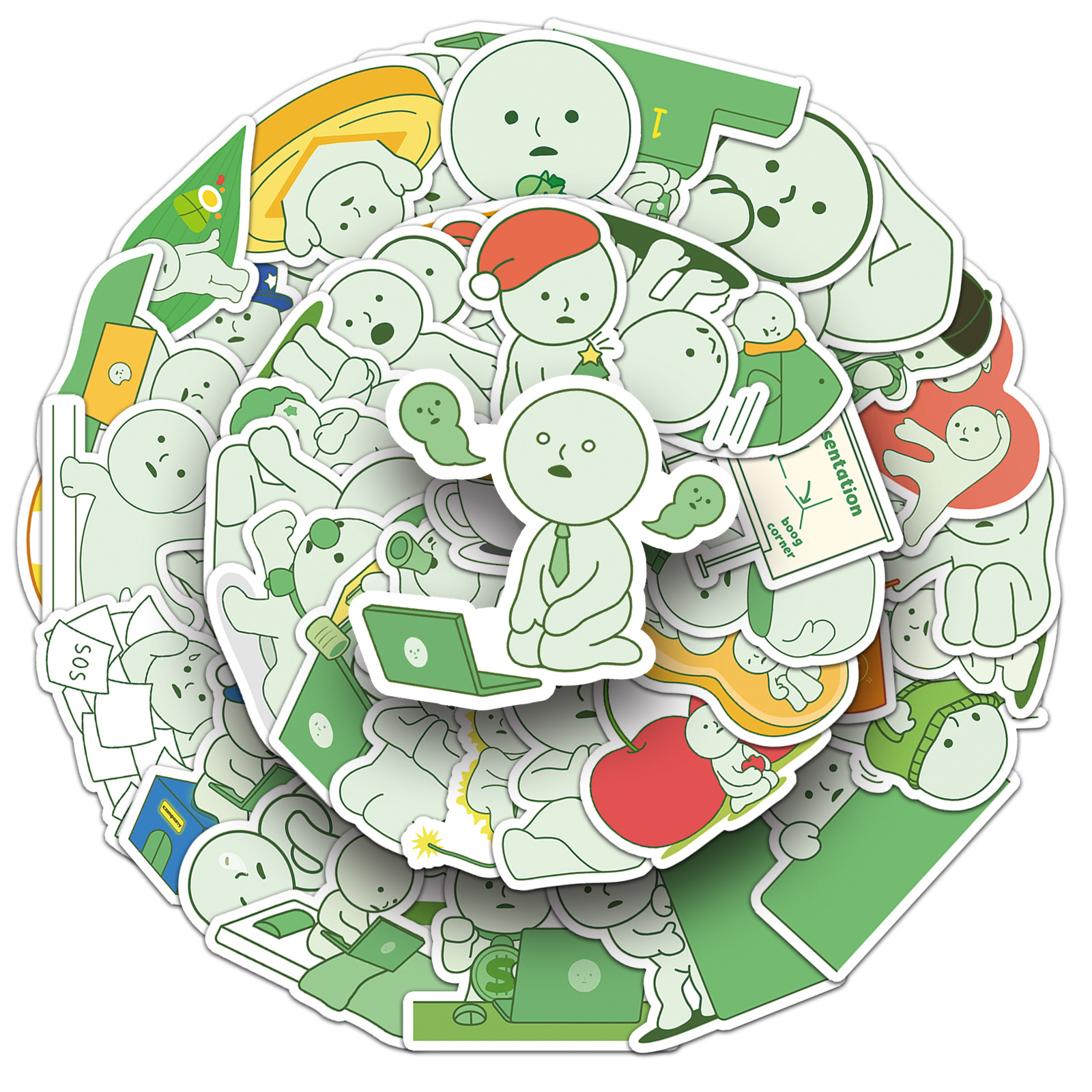 50PCS Smiski Stickers Cute Car – Kids Toys Cartoon Images recenzja i cena