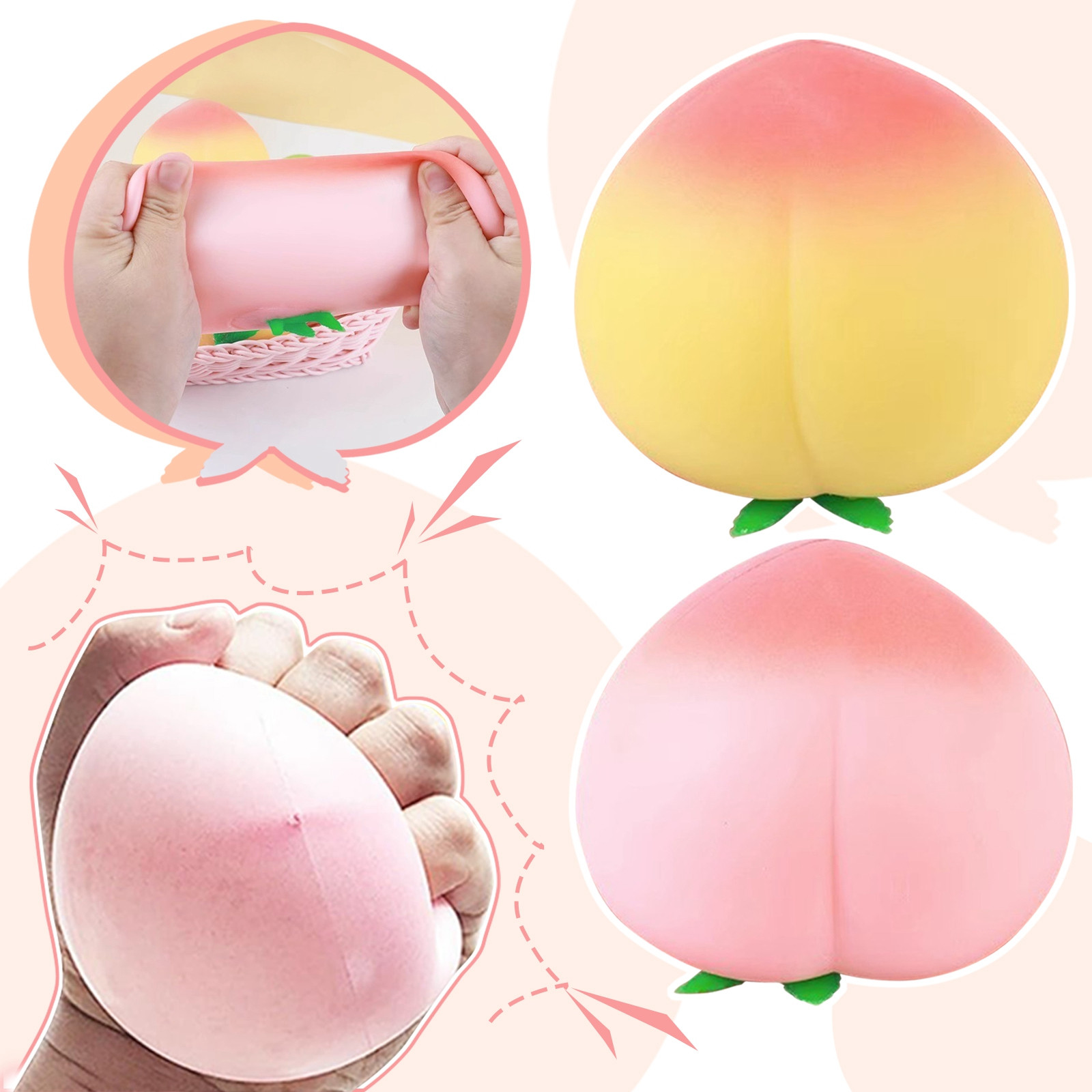 ZA Fidget Toy Cartoon Peach PU – Kids Toys Za recenzja i cena