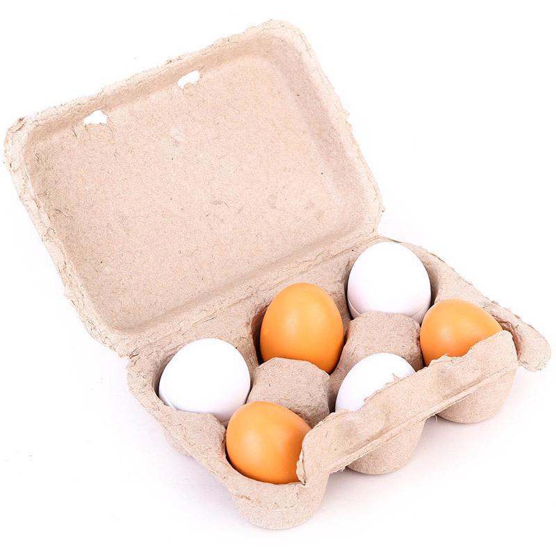 6Pcs Kitchen Wooden Artificial – Kids Toys Play Egg recenzja i cena