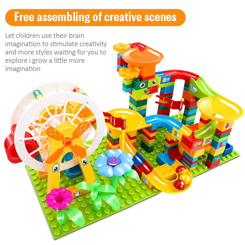 36-186PCS Big Size Marble Race – Marble Run Set recenzja i cena