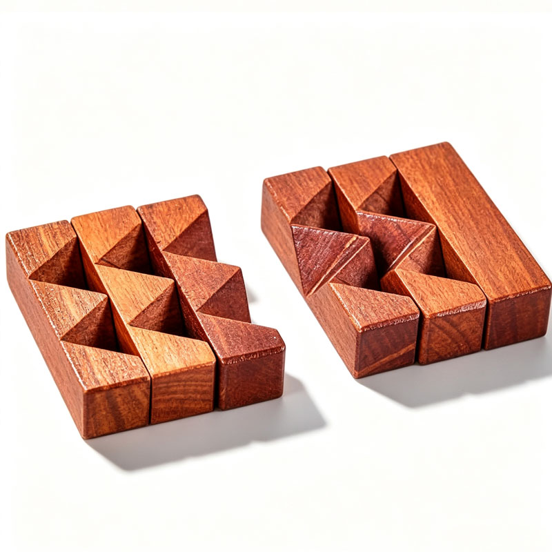 Wooden Knot Puzzle IQ Logic Tr – Wooden Puzzle Kids recenzja i cena
