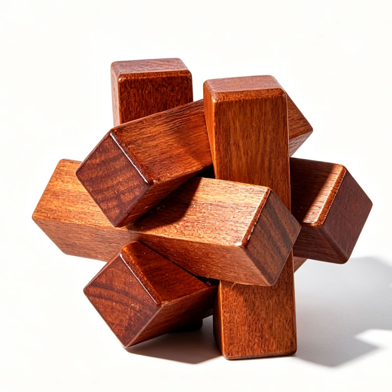 Wooden Knot Puzzle IQ Logic Tr – Wooden Puzzle Kids recenzja i cena