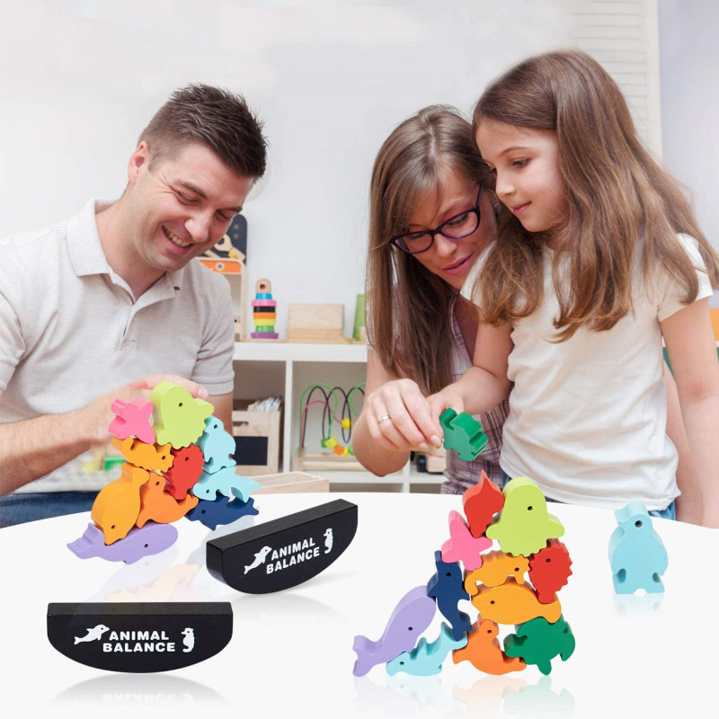 New Children Montessori Wooden – Wooden Blocks Stacking recenzja i cena