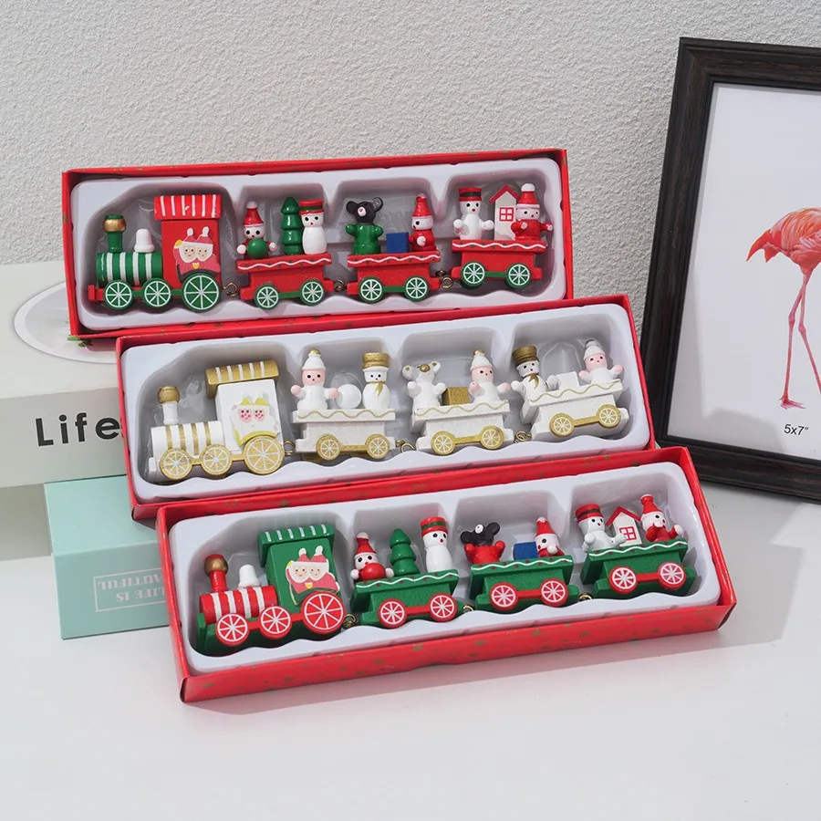 Christmas Train Painted Wooden – Top Kids Xmas Toys recenzja i cena