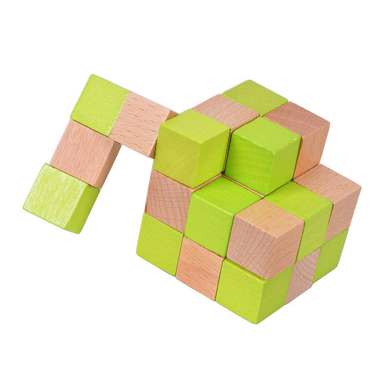 Wooden Snake Cube Puzzle IQ Lo – Wooden Puzzle Kids recenzja i cena