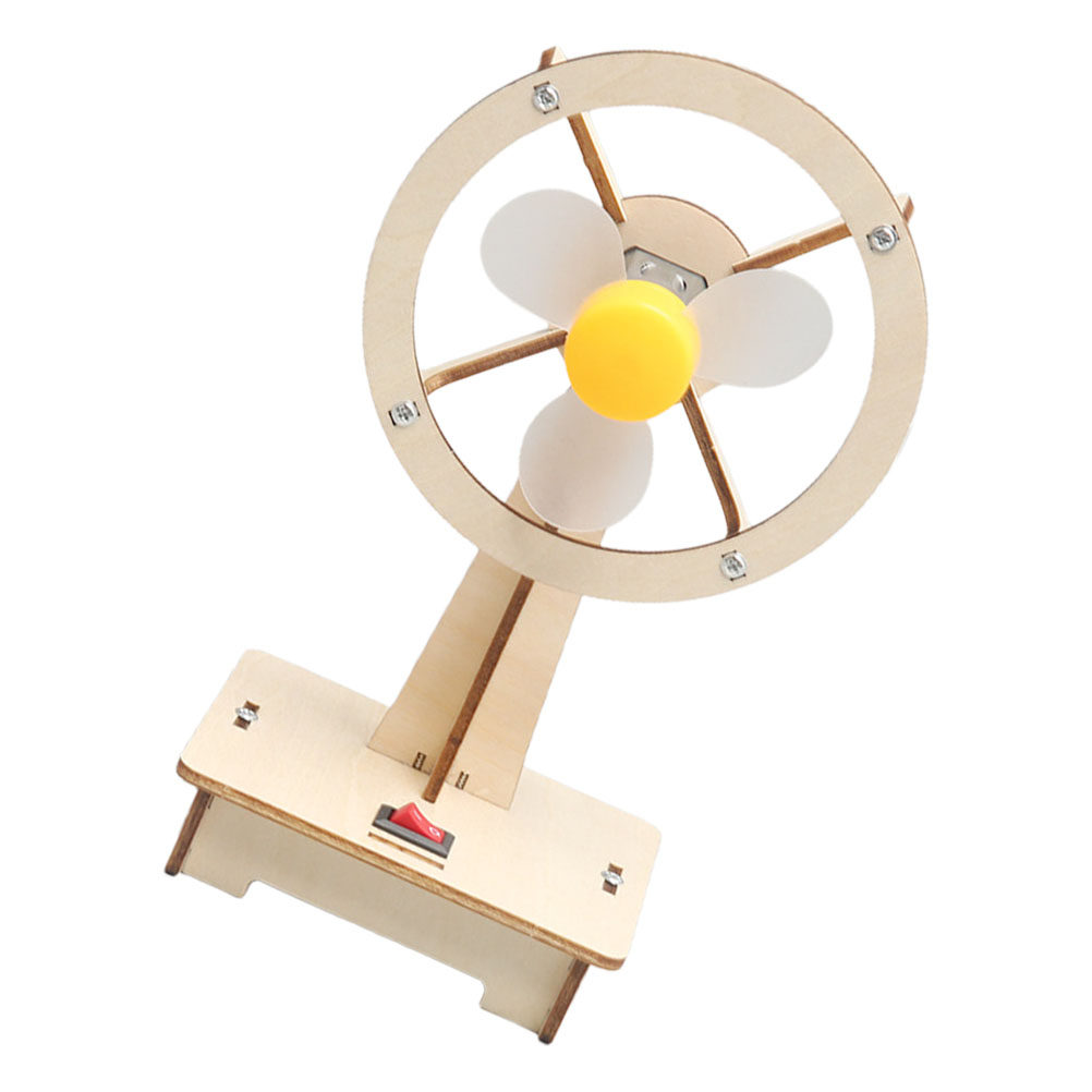 1Set Wooden Fan DIY Assembly M – Kids Toys Electric recenzja i cena