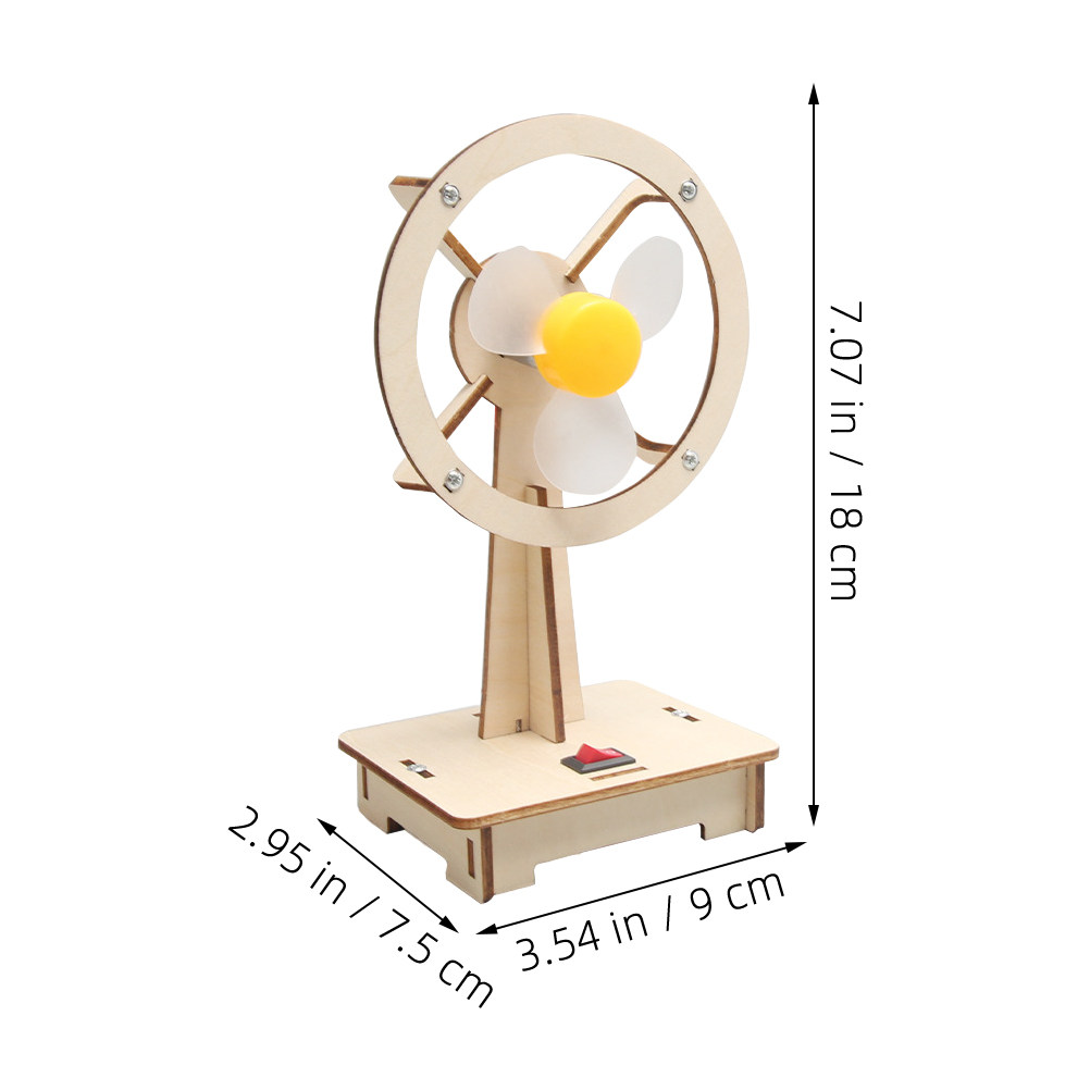 1Set Wooden Fan DIY Assembly M – Kids Toys Electric recenzja i cena