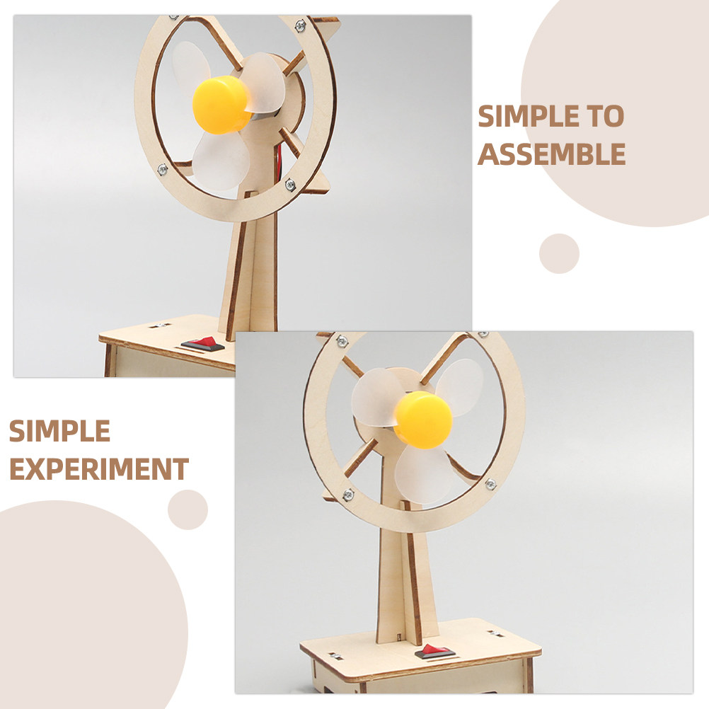 1Set Wooden Fan DIY Assembly M – Kids Toys Electric recenzja i cena