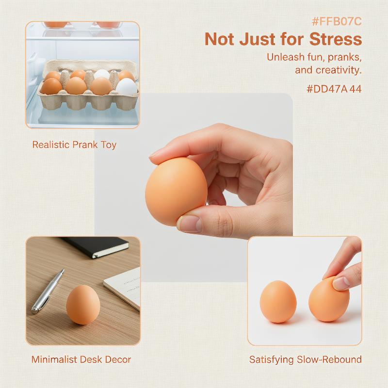 Realistic Fake Squishy Egg Toy – Kids Toys Play Egg recenzja i cena