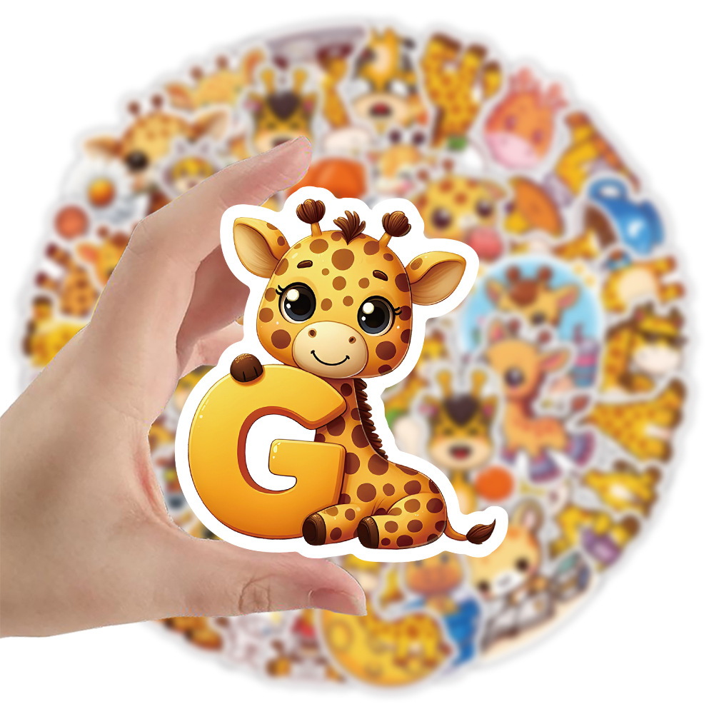 52PCS Giraffe Sticker Cartoon  – Kids Toys Cartoon Images recenzja i cena
