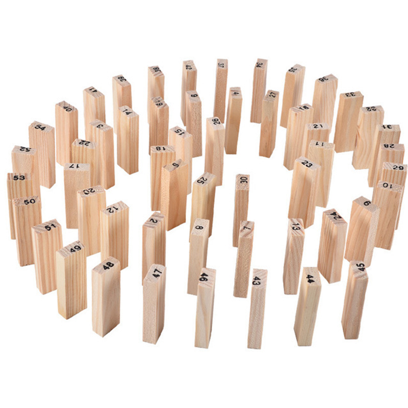 54Pcs Building Blocks Toy Funn – Wooden Blocks Stacking recenzja i cena
