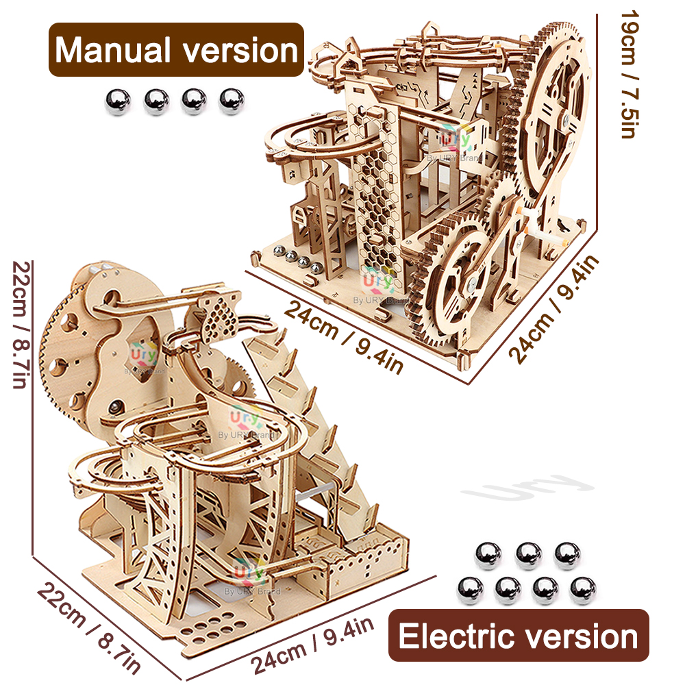 Ury 3D Wooden Puzzle Marble Ru – Marble Run Set recenzja i cena