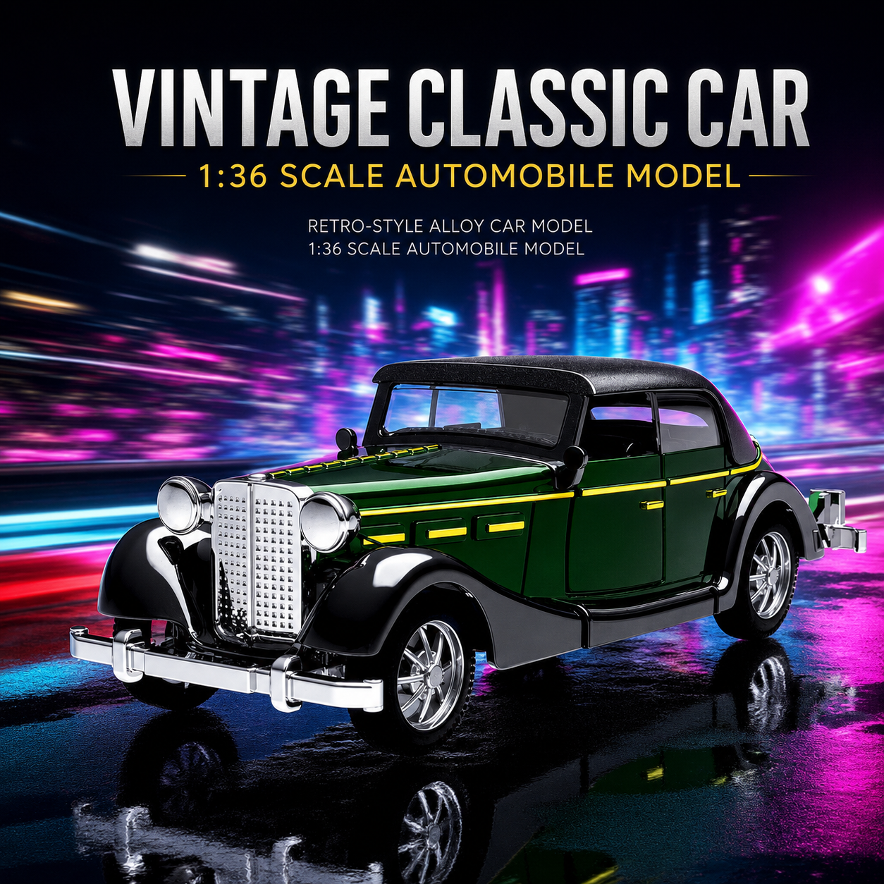 1:36 Scale Die-cast Retro Vint – Kids Toys Hong Kong recenzja i cena