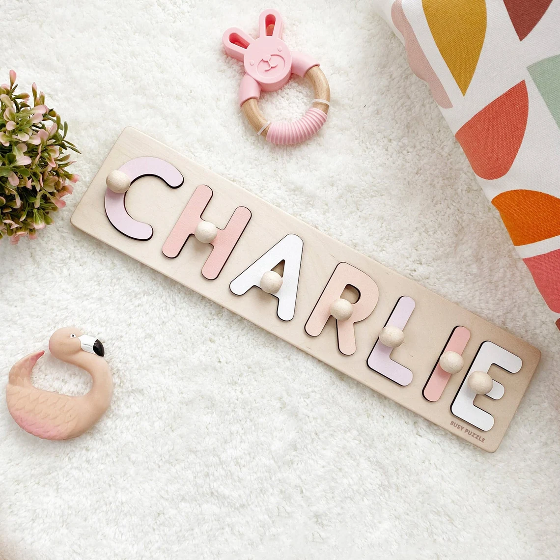 Personalized Name Puzzle With  – Wooden Puzzle Kids recenzja i cena