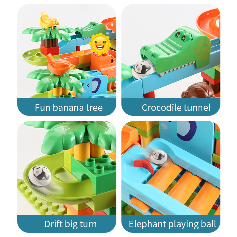 283PCS Large Piano Slide Gear  – Marble Run Set recenzja i cena