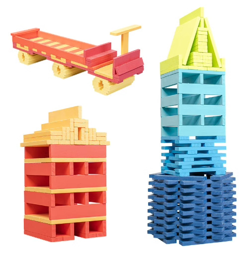 100PCS Classic Wooden Building – Wooden Blocks Stacking recenzja i cena