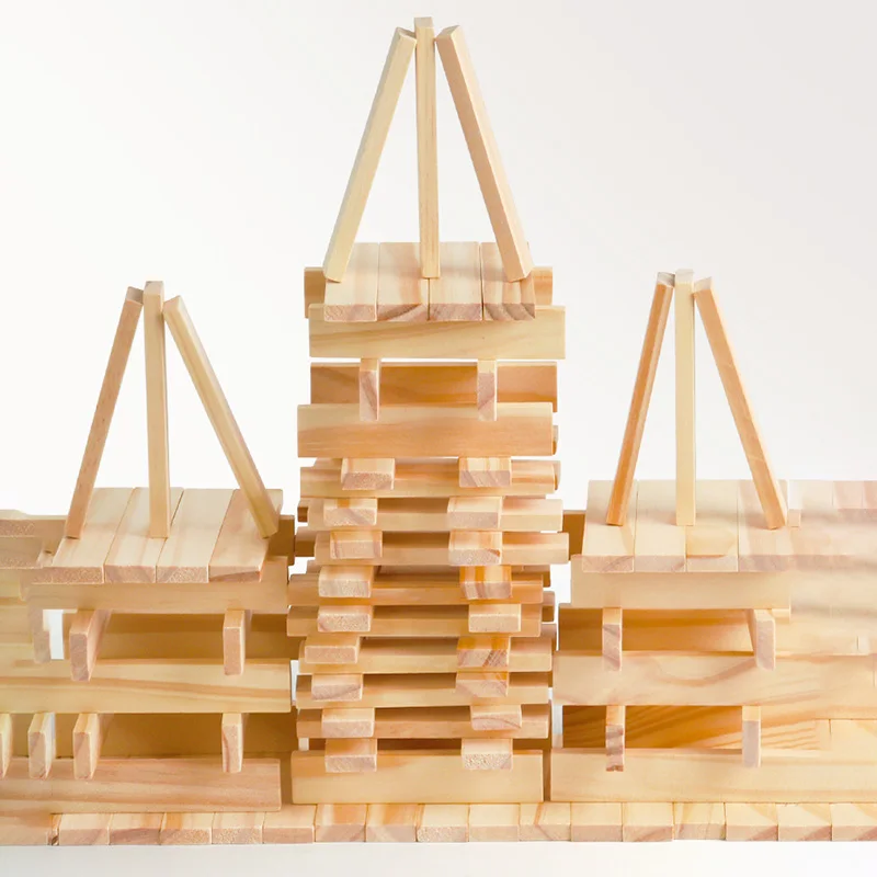 100PCS Classic Wooden Building – Wooden Blocks Stacking recenzja i cena